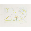 Salvador Dali - Le cheval et le loup - 39-250. Gravura em metal, 56,5x76,5 cm, 1974, A.C.I.D. (assinada a lápis) Sem moldura
