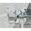 Roberto Burle Marx - In Freundichaft fur Kal. Nanquim e aguada sobre papel, 50x61 cm, 1980, A.C.I.D. Com moldura