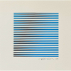 Carlos Cruz-Diez - Indution Chromatique. Serigrafia, 16x16 cm, 2009, A.C.I.D. Sem moldura