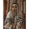 Lasar Segall - óleo sobre tela, 64 x 53 cm  Judeu com livro de orações circa 1954