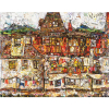 <p>Vik Muniz - House with Drying Laundry, After Egon Schiele, AP 3/4 - Impressão jato de tinta - Medindo 101,6 x 130 cm.</p>