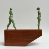 <p>Israel Kislansky - Entre Montanhas #01 - 2023 - Escultura em Bronze e Madeira - P.A. Prova do Artista - 45 x 45 x 9 cm - Doação do próprio artista</p>