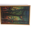 JOSE ANTONIO DA SILVA - MATA , 36X22 , ÓLEO SOBRE TELA . ASSINADO NA FRENTE E NO VERSO. DATADO 1984