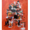 Antonio Bandeira = Técnica Mista Sobre Papel = 1963 , nas medidas de 20 X 18 e 52 X 48 COM MOLDURA DE ÉPOCA(EX. COLEÇÃO DR. RAUL ALVES BITTENCOURT - SP )