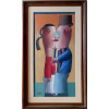Inos Corradin - O BEIJO - O.S.T., NAS MEDIDAS DE 100 X 50 E 120 X 70 C/md. Obra com Certificado.<br />
