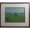 Francisco Rebolo = Paisagem , Ano 75 , nas medidas de 46 X 61 e 79 X 95 C/moldura , o.s.t., obra com certificado emitido pela filha do artista. ( reproduzida no catalogo James Lisboa)