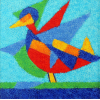 Tozzi, Cláudio – Pássaro – ASTc/sPM – nas medidas de 40 X 40 cm . Obra com certificado de autenticidade assinado pelo artista.
