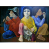 HARRY ELSAS = ÓLEO SOBRE TELA , PEQUENOS MÚSICOS, NAS MEDIDAS DE 90 X 130 E 110 X 150 COM EXCEPCIONAL MOLDURA