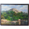João Bosco Campos - paisagem , óleo sobre placa , nas medidas de 60 X 80 