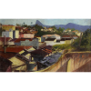 <p>José Pancetti • Paisagem do Rio de Janeiro, 1933. Óleo s/ tela colada em madeira, 34 x 58 cm assinado e datado inferior direito.</p>