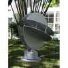 CLEBER MACHADO<br />Escultura de Jardim.<br />Chapa de alumínio pintado.<br />153 x 120 x 120 cm.