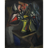 Emiliano Di Cavalcanti<br />Vaso de Flores, óleo sobre tela, Déc. 50, assinado no verso, 24 x 20 cm.