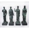 Ceschiatti <br />São Matheus, São Marcos, São João e São Lucas. Conjunto com quatro esculturas em bronze, assinadas na base. <br />106 cm, 105 cm, 106 cm e 108 cm.