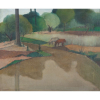 Pancetti, José - Paisagem com cavalos - Campos do Jordão - o.s.t. - 54 x 65cm - acid - 1944