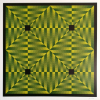 Jim Bird - Tributo a Vasarely. Fotolitografia - XIII/XXV, 66,5x66,5 cm, 1972, ACID. Sem moldura.<br />