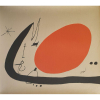 Joan Miró - Sem título. Litografia em papel especial, 69x77 cm, ACD (na pedra litográfica). Sem moldura.<br />
