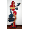 <p>Jessica Rabbit, pintura sobre placa recortada, 183 cm alt. Assinado na lateral inferior. Essa obra faz parte do início da carreira de Lúcio Carvalho.</p>