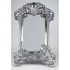 <p>Espelho de mesa art-deco WMF, de metal e cristal bisotê, estilo Art Noveau - 51 x 31 - França, séc XX</p>