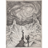 <p>Alberto da Veiga Guignard (1869-1962) - Ode para Amalita - Extraordinário desenho a nanquim sobre papel - 65 cm x 50 cm - Circa 1934 - Assinado no verso. - (Obra similar encontra-se reproduzida à pág 106 da publicação Cartões de guignard para Amalita, publicado pela superintendência de museus da Secretaria de Cultura do Estado de Minas Gerais)</p>