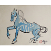 Fang - Cavalo - Nanquim e aquarela sobre papel - 27x35cm - ACID