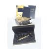 Caneta Mont Blanc Oscar Wilde 1994 - resina preciosa marmorizada - Clip prata com ouro plated pena 18k- produção 5.000 conjuntos homenagem escritor Oscar Wilde assinatura gravada