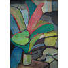 BONADEI, ALDO - óleo sobre cartão - 49 x 33 cm - “Vaso de Flor” - ass. inferior esquerdo - 1967 - 
