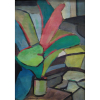 BONADEI, ALDO - óleo sobre cartão - 49 x 33 cm - “Vaso de Flor” - ass. inferior esquerdo - 1967 - 