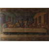 Franca Bazilaro “Santa Ceia”, baseada no afresco de Leonardo Da Vinci localizado no refeitório do “Convento Santa Maria Delle Grazie” ass. CID. 3,00 x 2,85 cm. - Itália, séc. XIX