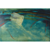 Carlos Araújo - óleo sobre madeira 160 x 100 cm Mulher em Azul ass. CID dec. 90 com recibo de venda da Marques Galeria Shopping Center Iguatemi/SP
