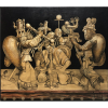 Mario Gruber - óleo sobre madeira 138 x 122 cm Anjos da Renascença ass. CID ano 1982