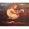 <p>Orlando Teruz óleo sobre tela 80 x 100 cm “Figura Feminina e Pássaro” ass e datada CID Verso 83</p>