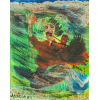 <p>José Antônio da Silva óleo sobre tela 50 x 40cm intitulada Bienal Ô ass CIE e verso datado 1981, com Selo, Certificado de Autenticidade e Recibo de Compra da Dan Galeria</p>