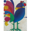 <p>Aldemir Martins óleo sobre tela 58 x 38cm Galo ass. CIE e verso datada 1972</p>