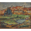 <p>Manabu Mabe óleo sobre tela 45 x 60cm Sem Titulo ass. CID e verso datada 1952</p>