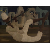 Clóvis Graciano (1969). Oléo sobre tela. Quadro craquelado já fixado com certificado da Galeria Canvas. Medida 60cm x 80cm. <br /><br /><br><br>Clóvis Graciano (1969). Oil on canvas. Cracked frame already set. Measure 60cm x 80cm. <br />