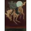 Clóvis Graciano. Paris (1975). Óleo sobre tela. Cavalo alado. Medida 46cm x 36cm. Com moldura 80cm x 66cm. <br /><br /><br><br>Clóvis Graciano. Oil on canvas. Winged horse. Paris (1975). Measure 46cm x 36cm. With frame 80cm x 66cm. <br />