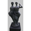 Ceschiatti - As Irmãs - 106 x 57 x 30 cm (base 20 x 47 x 50 cm) - 1966 - Escultura em bronze - assinada na base