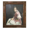 R, LOPEZ CABRERA (1864 - 1950), Figura Feminina, OST, ACSE, 86 x 73cm. Localizado Sevilla - Espanha.