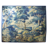 Tapeçaria Verdure, decorada com com paisagem e animais. 236 x 258cm. França, séc. XVIII