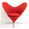 VERNER PHANTON, Poltrona Heart Cone Chair, produzida pela manufatura Vitra. Alt. 88 x 96 x 55cm. 