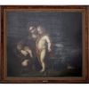  Madonna e Bambinos, Quadro da Escola Europeia, atribuido ao séc. XVI (precisa restauros). OST, 98 x 113cm.