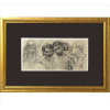RAIMUNDO CELA, Estudo de Figuras, Desenho à carvão sobre papel, ACID, 16 x 33cm (desenho). Datado 1917