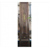 Porta europeia de madeira nobre com aplicações de bronze dourado, estilo e época Império. Alt. 397 x 74cm. França, séc. XIX