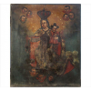 Quadro da Escola Hispano-Americano, Nossa Senhora com Menino e Querubins, OST, 97 x 82cm. séc.XVIII (precisa restauros)