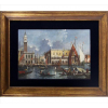 Quadro da escola de Canaletto, Veneza, OST, 33 x 48cm. Séc. XVIII 