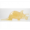 ABRAHAM PALATNIK, Dinossauro Triceratops, Grande escultura cinética de acrílico, assinada. Alt. 18 x 50 x 08cm. Brasil, design década 70