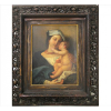 GAETANO BELLEI, Madonna e Bambino, OST, 65 x 47cm. (medidas da pintura). Itália, séc. XIX (precisa pequeno restauro)