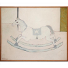 <p>FANG, Cavalo de Brinquedo, OST, ACIE e verso, 79 x 100cm. (m.i). Datado 1982</p>