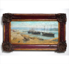 <p>BENEDITO CALIXTO, Cais, OSM, ACID, 20 x 43cm. (m.i). Datado 1898</p>