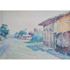 <p>JOSÉ MARQUES CAMPÃO - AQUARELA - PAISAGEM - ASSINATURA C.I.E ( RESQUÍCIO DE ASSINATURA ) MEDIDAS 16x22cm  </p>